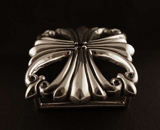 G�rtelschnalle Silber Templer Kreuz