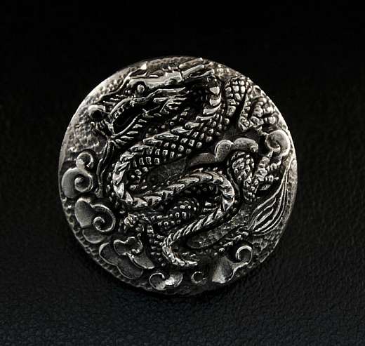 Zierniete Drachen Silber