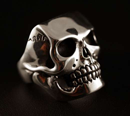 Massiver Totenkopfring Silber - 44 Gramm!!! Bikerschmuck