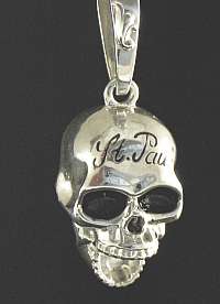 Skull Anh�nger Silber mit Gravur