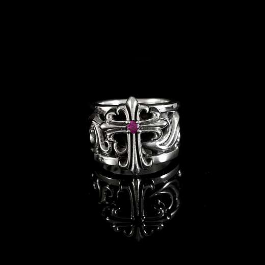 Ring mit Kreuz und Zirkonia Aus Sterlingsilber