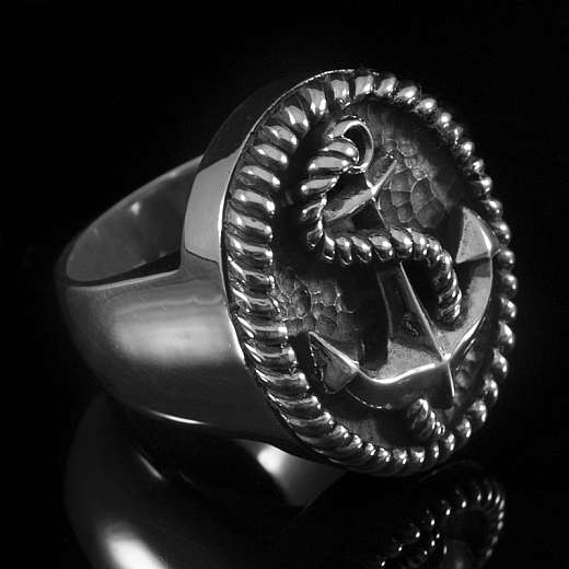 Anker Ring (Seemannsgarn big) aus Ag 935er Silber