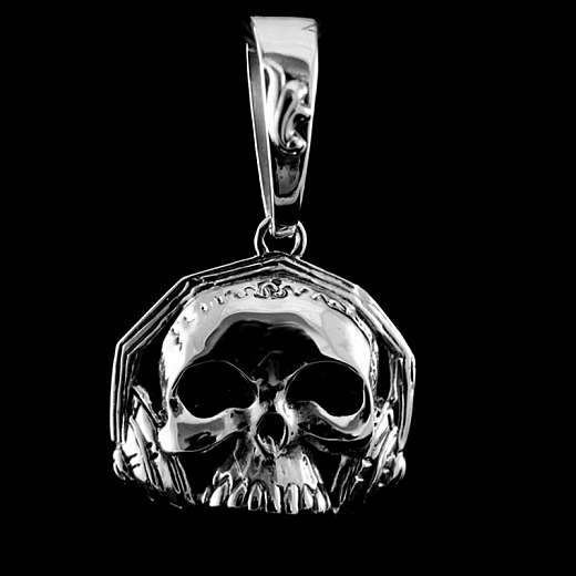 Ohrenfeindt Skull Kopfhrer Anhnger 935er Silber