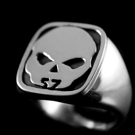 Siegel Ring aus 935er Silber mit Alien