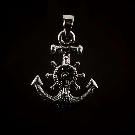 Anhnger Anker mit Steuerrad