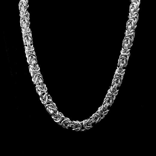 Handgefertigte Königskette aus Sterling Silber 10mm