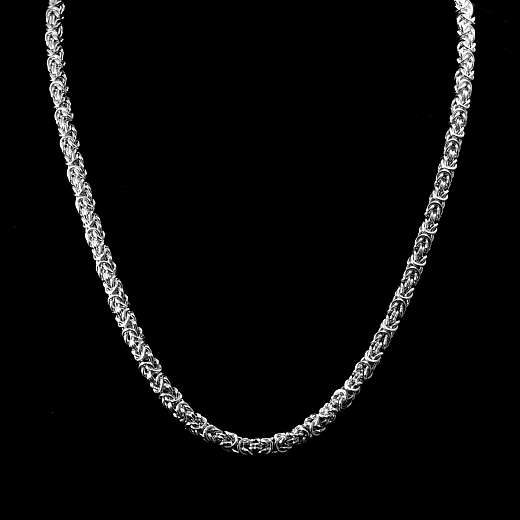 Handgefertigte Königskette aus Sterling Silber 5,3 mm