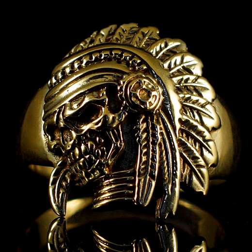 Indianer Ring aus Gold