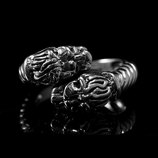 Löwenkopf Ring aus Silber