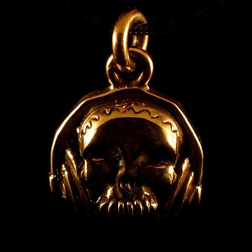 Ohrenfeindt Totenkopf Anhnger aus Bronze