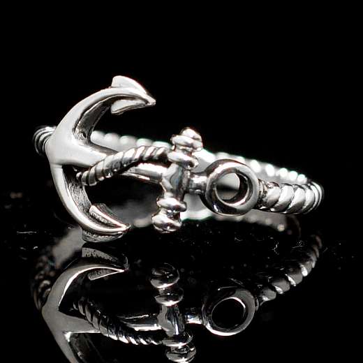 Anker Ring mit Kordel