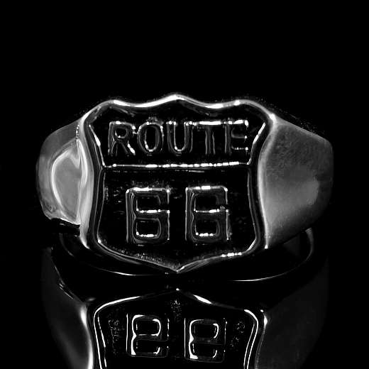 Route 66 Ring aus Sterling Silber