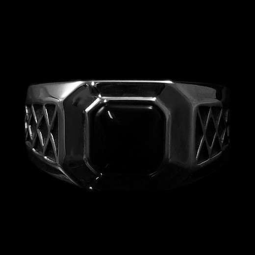 Siegelring mit schwarzem Onyx