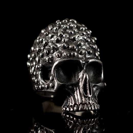 Totenkopf Ring aus Silber von Customringz