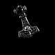 Thors Hammer Anhnger aus Sterlingsilber
