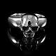 Kleiner zierlicher Biker Schmuck Totenkopf Ring