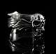Bikerschmuck Vampir Totenkopf Ring aus Ag 925 Sterlingsilber