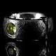 Scharnier Ring mit Peridot und Verschluss