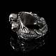 Ring mit Skelett und Totenkpfen aus Silber