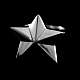 Nautical Star Rockabilly Schmuck Stern Ring aus 935er Silber