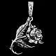 Anhnger Rose Silber Anfertigung massiv 30 Gramm!!!