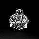 Thors Hammer Ring mit Totenkopf aus Silber