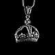 Anhnger aus Silber als Krone mit Knigslilie