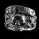 Ring Totenkopf St. Pauli aus Silber