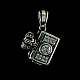 Anhnger mit Kamera und Zirkonia Silber
