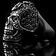 Bikerschmuck Ring Totenkopf mit kleinen Skulls