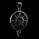 Anhnger Windrose Kompass aus Silber