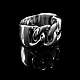 Ring Panzerkette aus Silber, Bikerschmuck