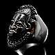 Ring afrikanische Maske aus Silber