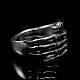Skelett Ring Bikerschmuck Knochen Hand