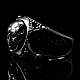 Bikerschmuck Skullringe mit Rochenleder