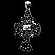 Kreuz Anhnger Totenkopf aus Sterlingsilber