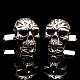 Manschettenknpfe mit Totenkopf aus Silber