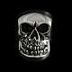 Totenkopf Ring massiv aus 935er Silber
