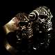 Totenkopfring aus Bronze Sonderanfertigung