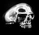 Skull Ring `Rockgitarrist`aus 925er Sterlingsilber