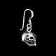 Totenkopfohrringe aus Sterling Silber