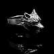 Wolfsring aus Silber, Biker Schmuck