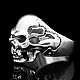 Grimmiger Totenkopf Ring mit Zahnlcke