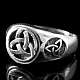 Wikingerschmuck, Triqueta Siegelring Silber