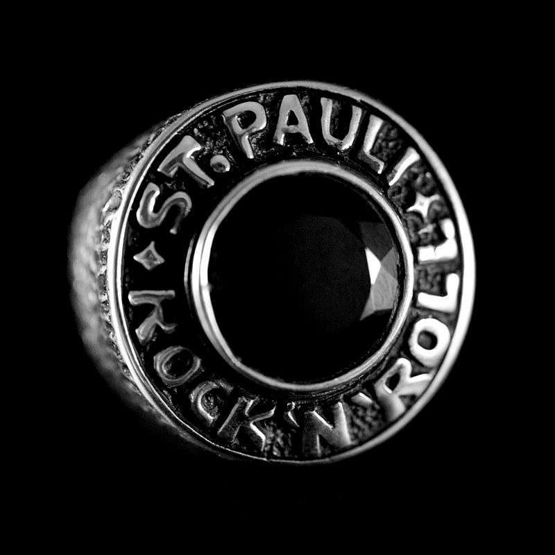 St. Pauli Ring Rock & Roll aus Silber