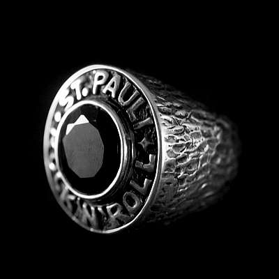 St. Pauli Ring Rock & Roll aus Silber