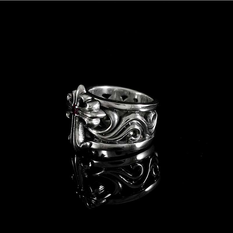 Ring mit Kreuz und Zirkonia Aus Sterlingsilber