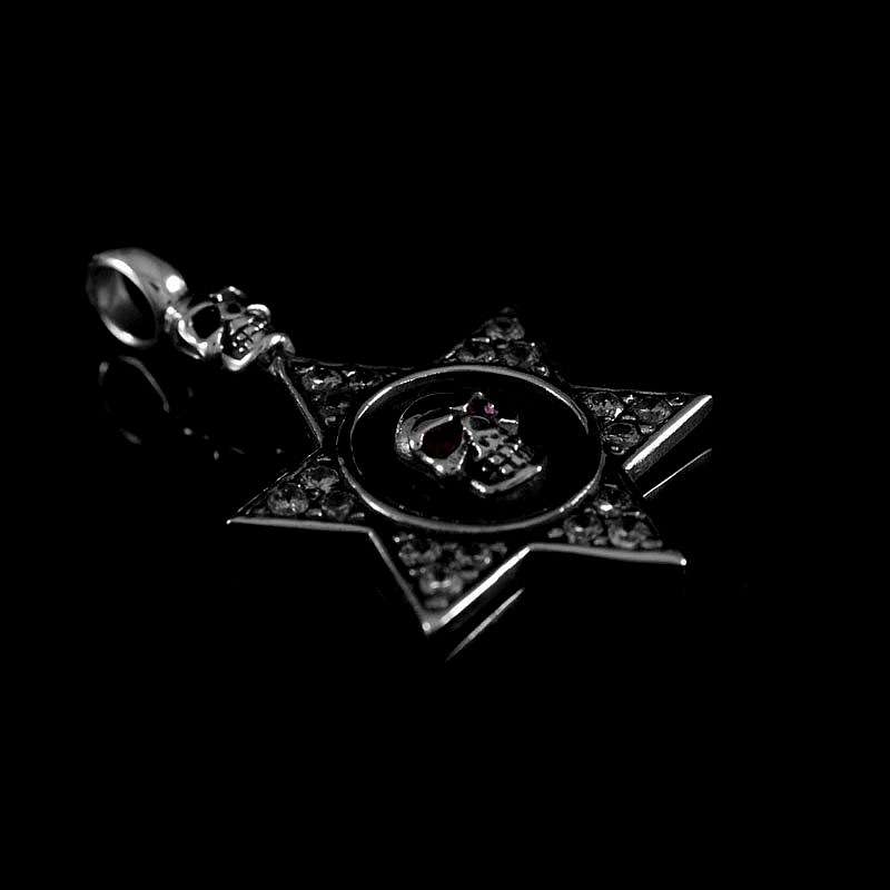 Bikerschmuck Skull Stern Anhnger