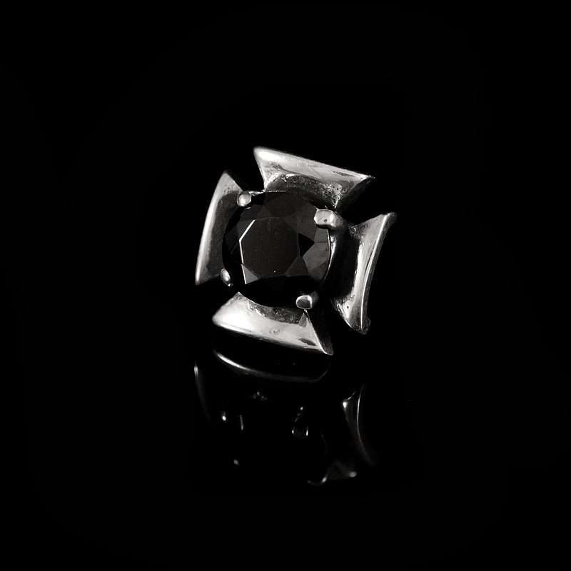 Templer Kreuz Ohrstecker aus Sterlingsilber