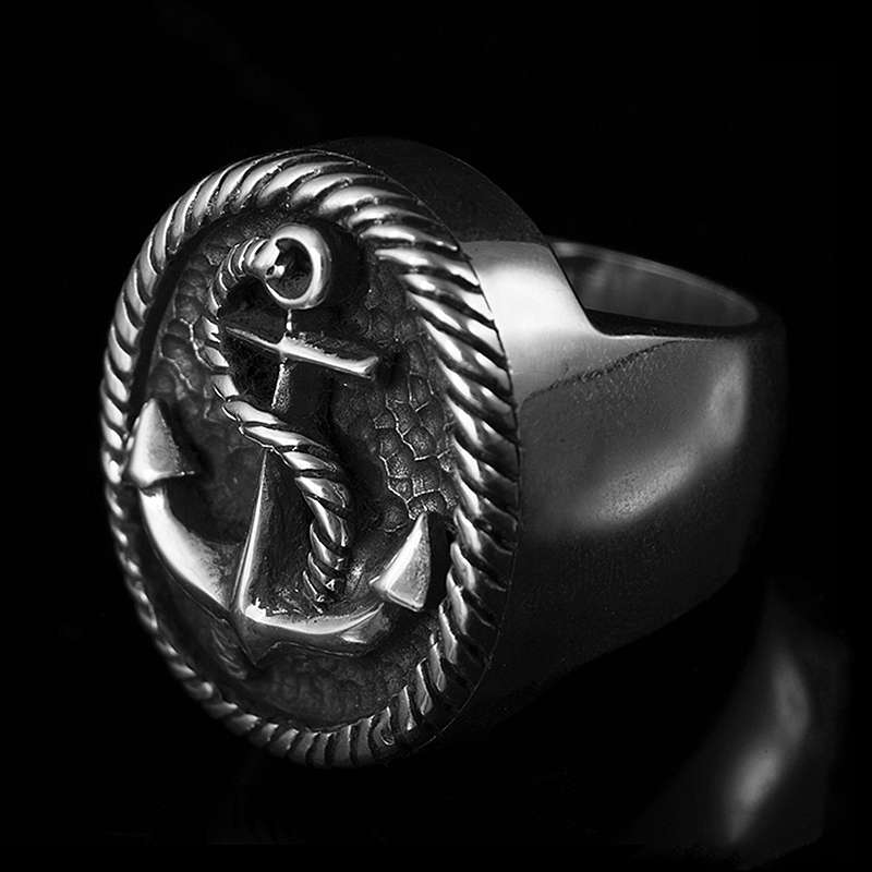 Anker Schmuck Ring Seemannsgarn small